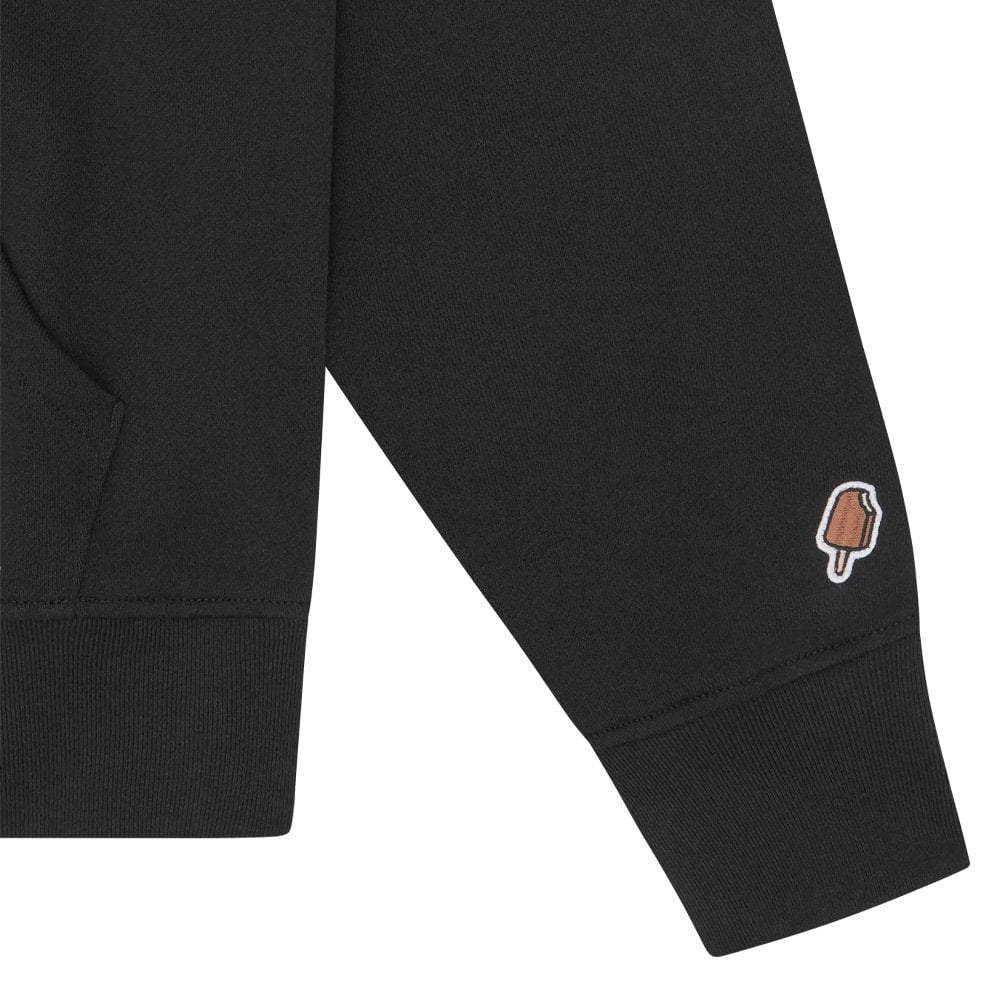 Checker Running Dog Hoodie - Black