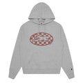 Checker Running Dog Hoodie - Heather Grey