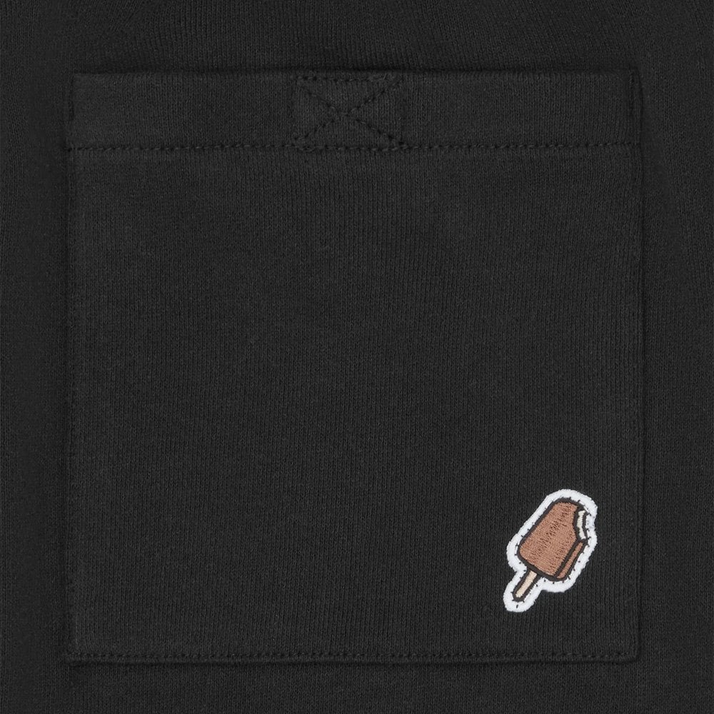 Checker Running Dog Sweatpants - Black