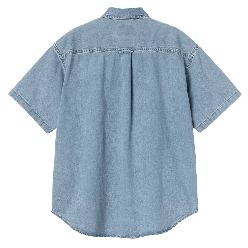 Lucas Short Sleeve Shirt - Blue Bleach