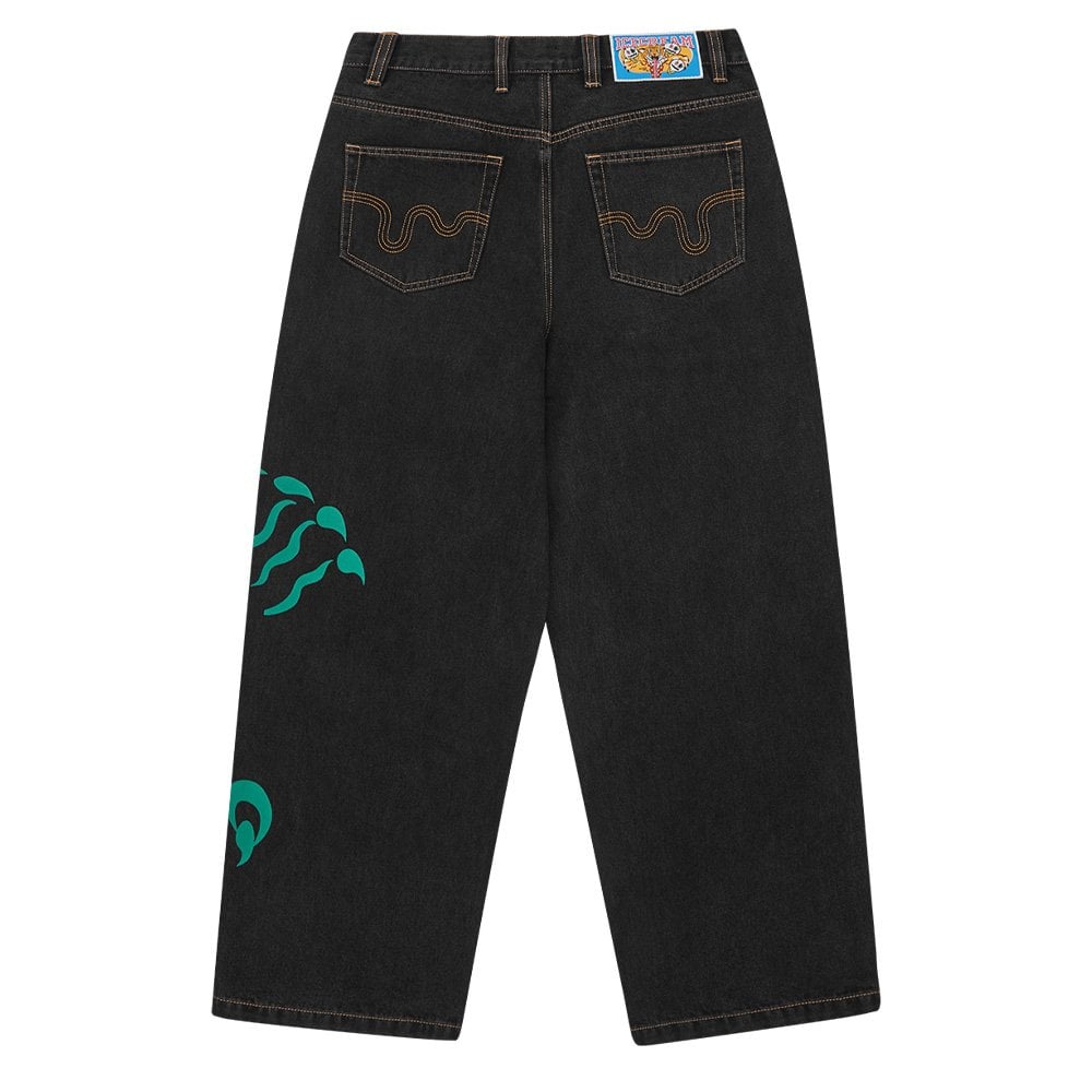 Triple Scoop Denim Pant - Black