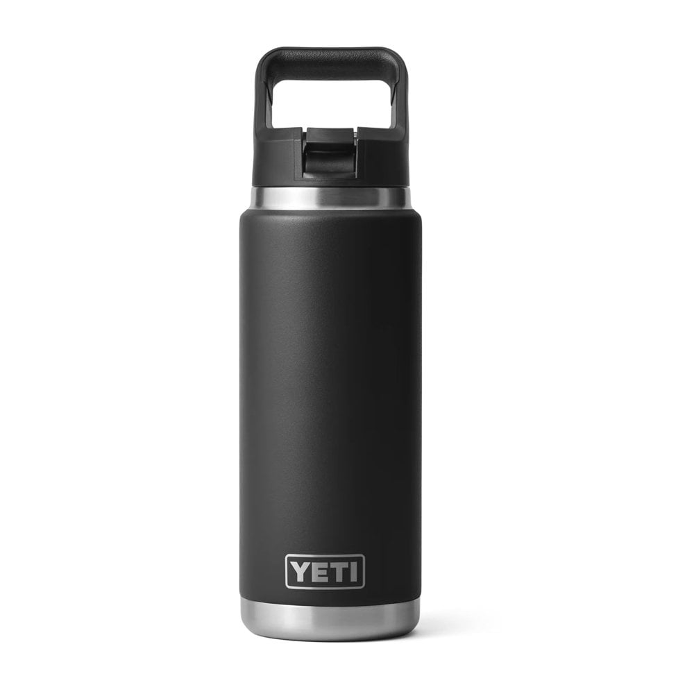 Rambler 26 oz (769 ML) Bottle With Straw - Black