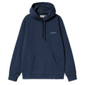 Hooded Script Embroidery Sweatshirt - Jupiter/Wht