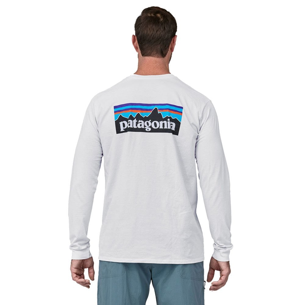 P6 Logo Long Sleeve T-Shirt  - White