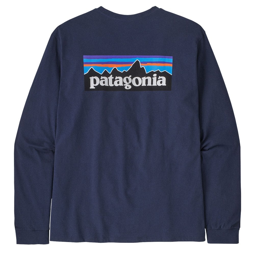 P6 Logo Long Sleeve T-Shirt  - Navy Blue
