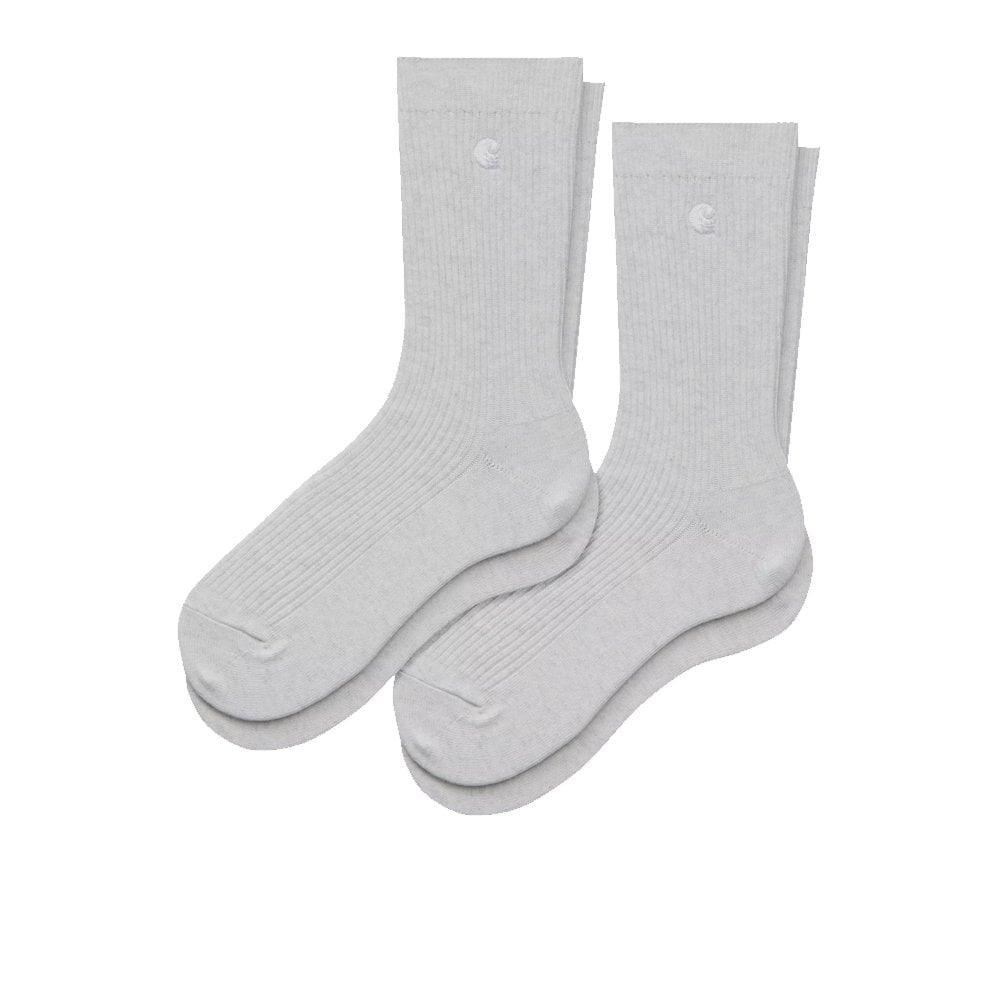 Madison Sock 2 Pack - Ash Hea/Wht