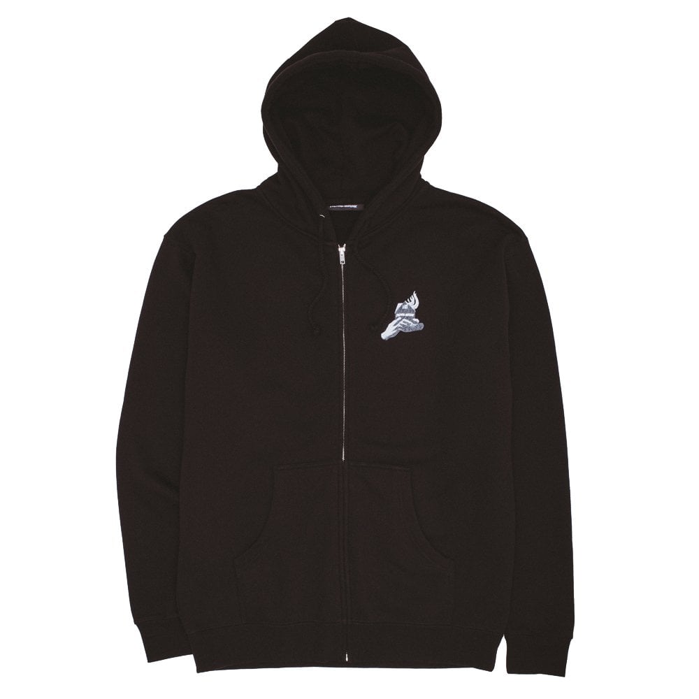 House on Fire 2 Zip Up Hoodie - Black