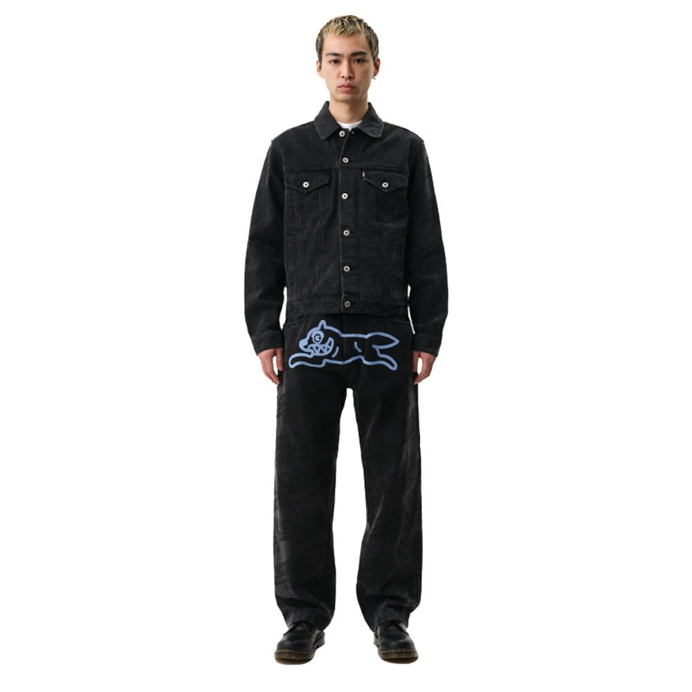 Every Flavour Double Scoop Denim Pants - Washed Black