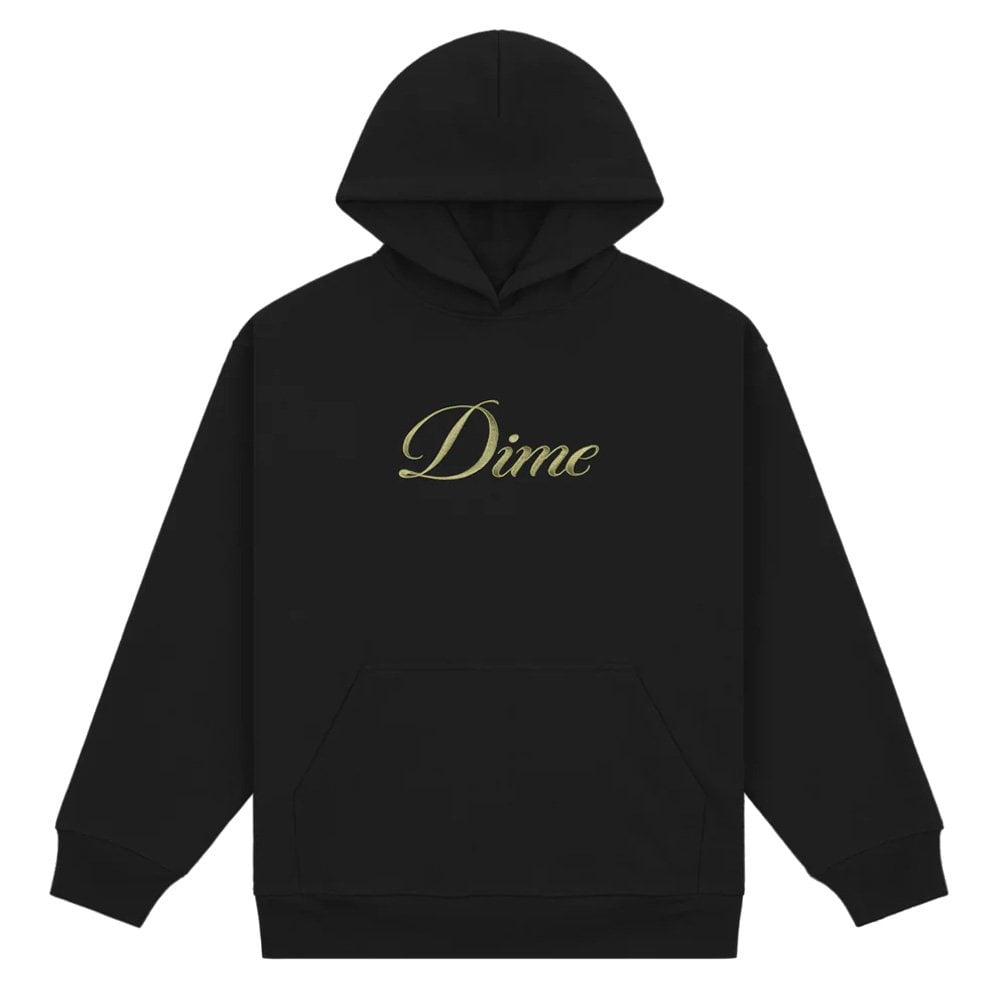 Cursive Logo Hoodie - Black/Green