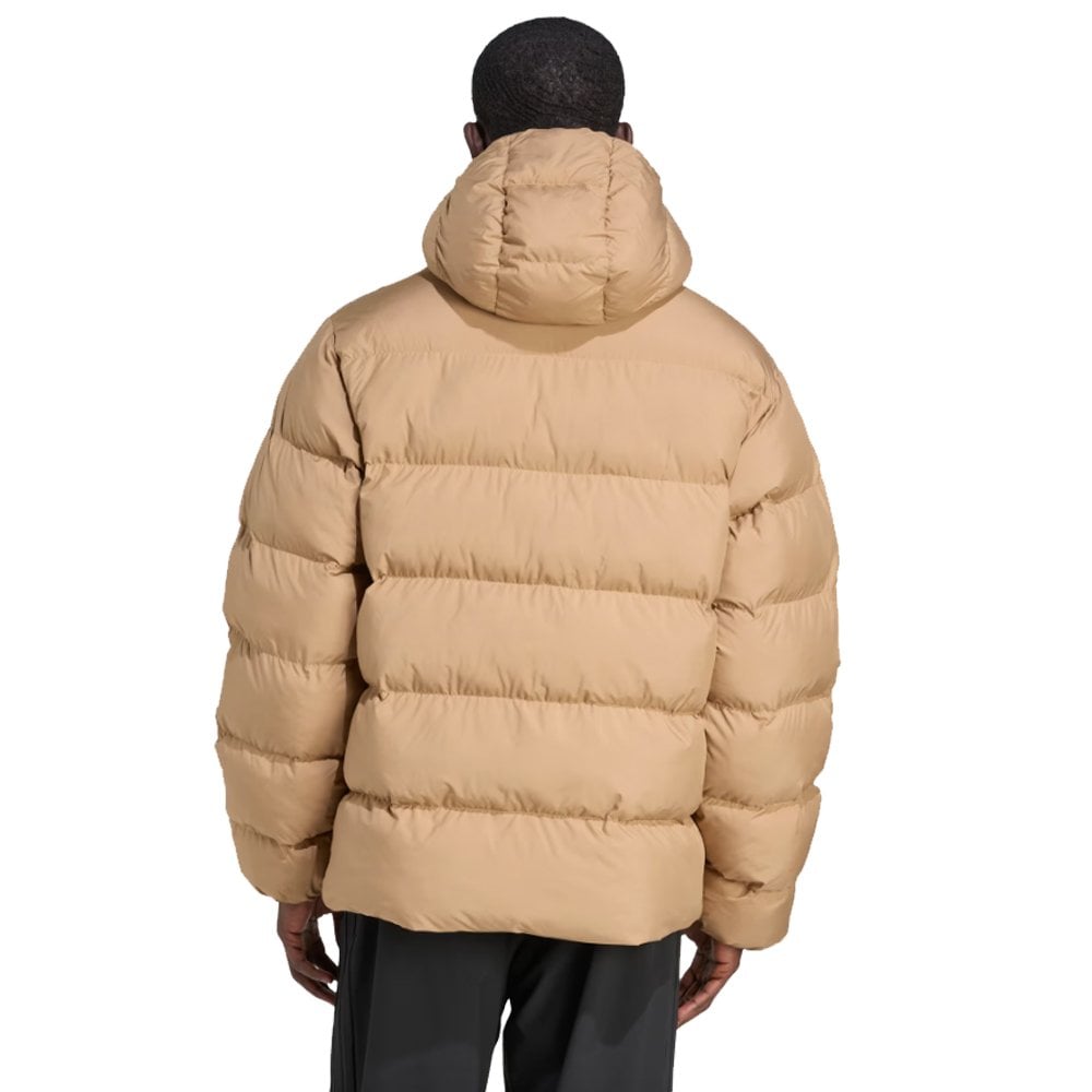 Tonal Hooded Puffer Jacket - Cardboard