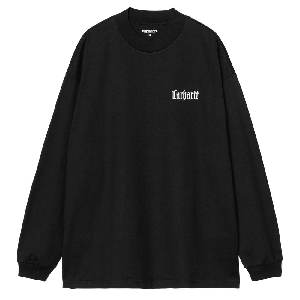Schooling Long Sleeve Mockneck T-Shirt - Black/Wax