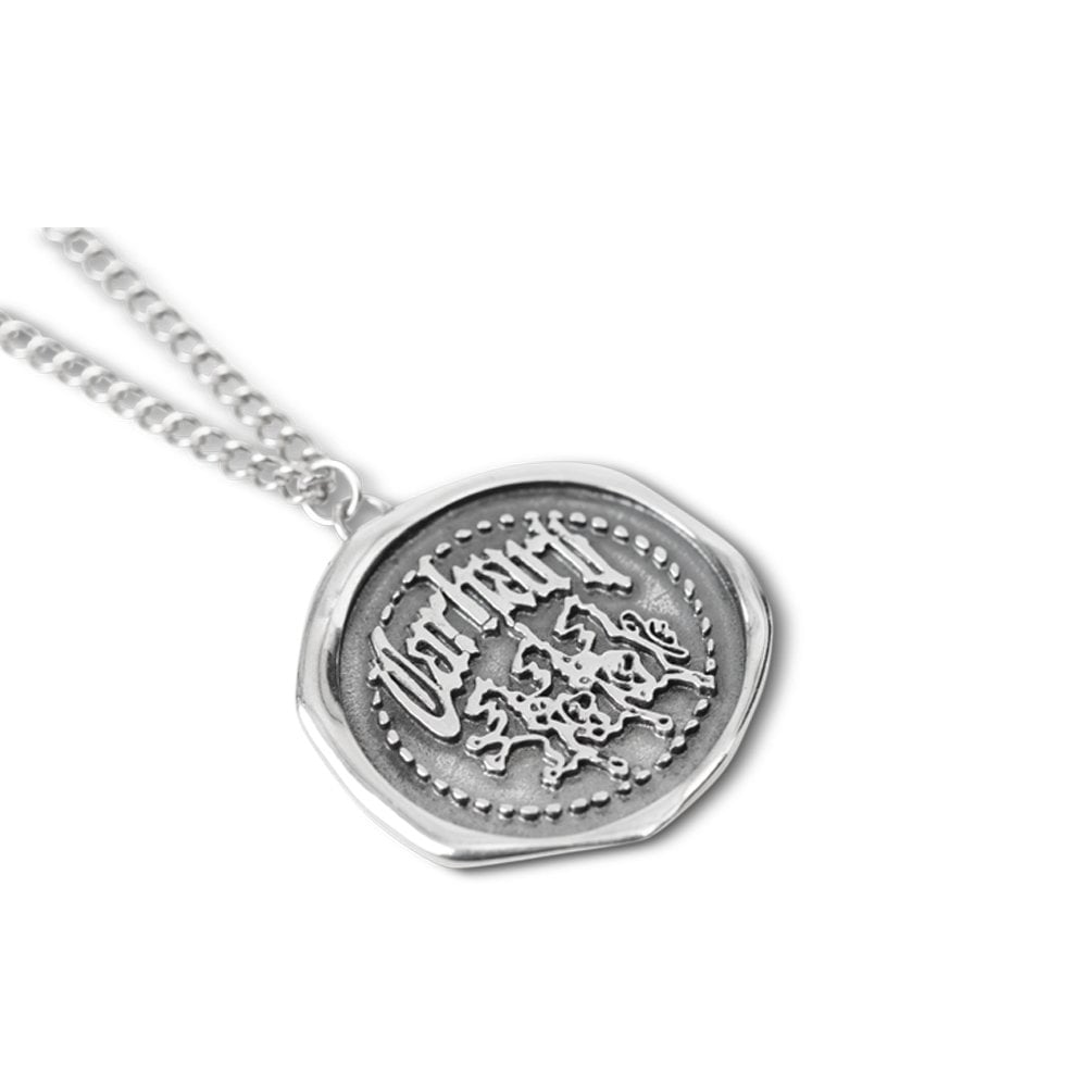 Hackwork Pendant - Silver