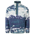 Helvetia II Printed Half Snap Fleece - Crush Blue