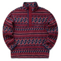 Helvetia II Printed Half Snap Fleece - Rich Wine