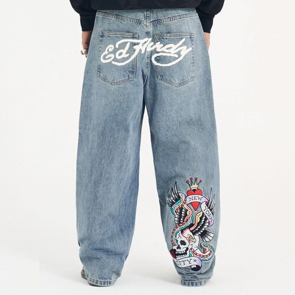 NYC Skull Xxtra Jeans - Blue