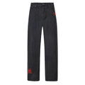 Snake Sever Tattoo Graphic Relaxed Jeans - Black