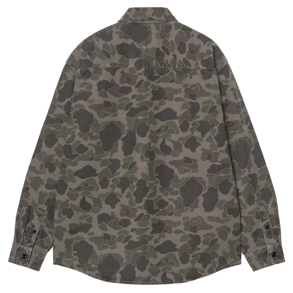 Long Sleeve Duck Shirt - Camo/Porphy