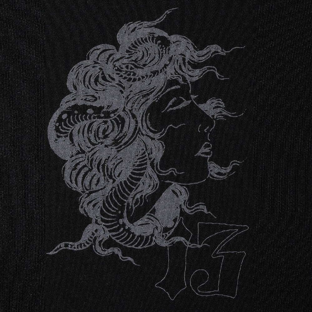 Tattoo Club Zip Thru Hoodie - Black