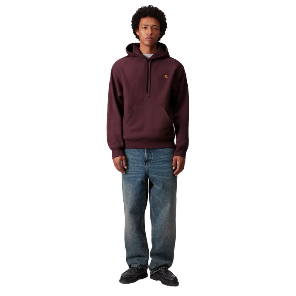 Hooded American Script Embroidery Sweatshirt - Rondo