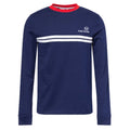 New Supermac Long Sleeve T-Shirt - Blue/Wht/Red