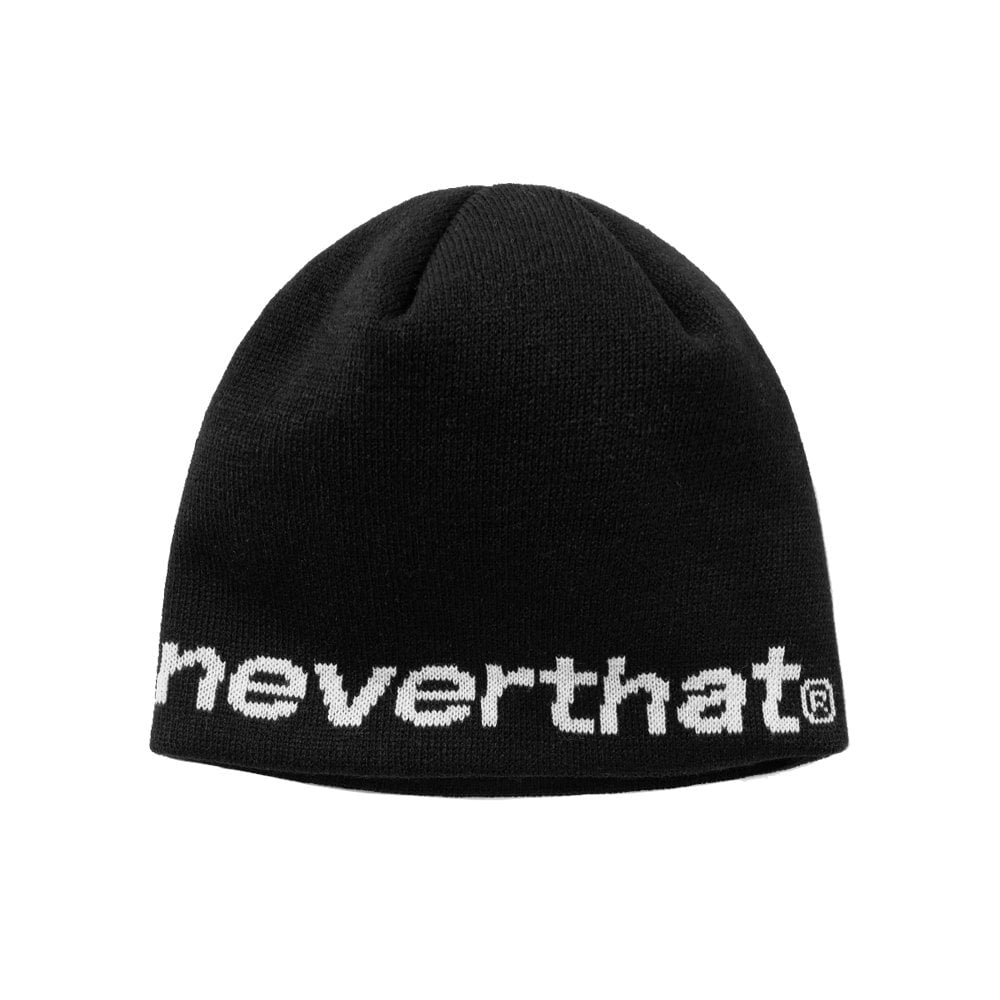 SP-Logo No Cuff Beanie - Black/White