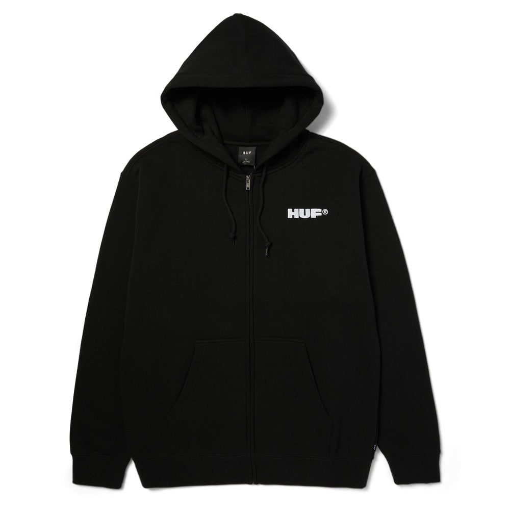 All Caps Full-Zip Hoodie - Black