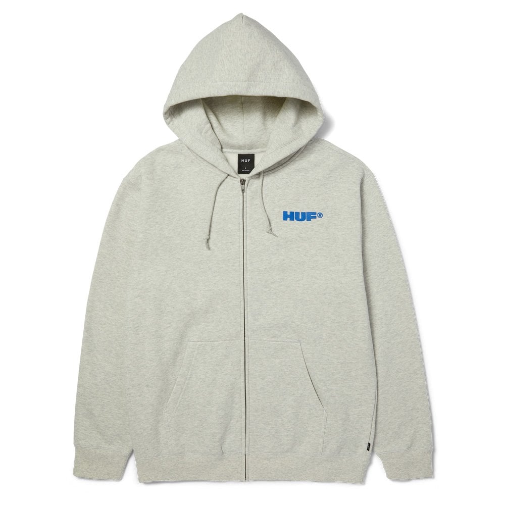 All Caps Full-Zip Hoodie - Ash