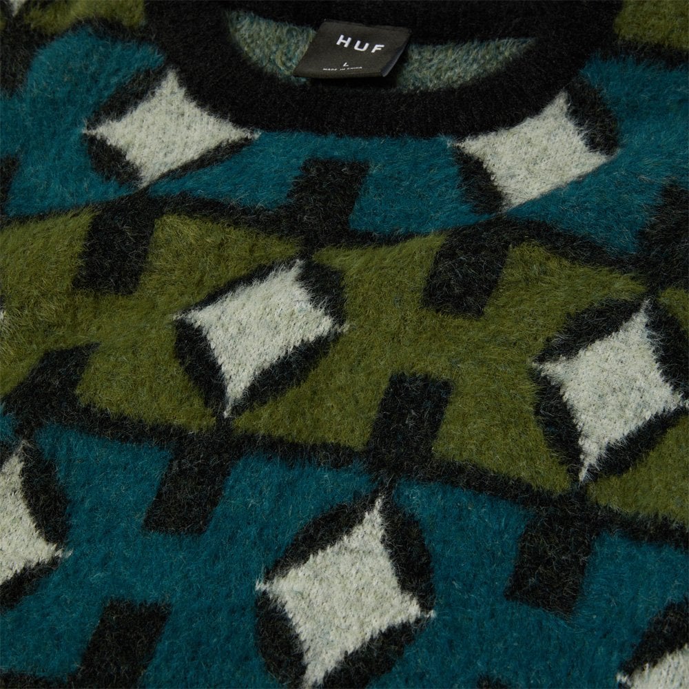 Space Age Crewneck Sweater - Pine