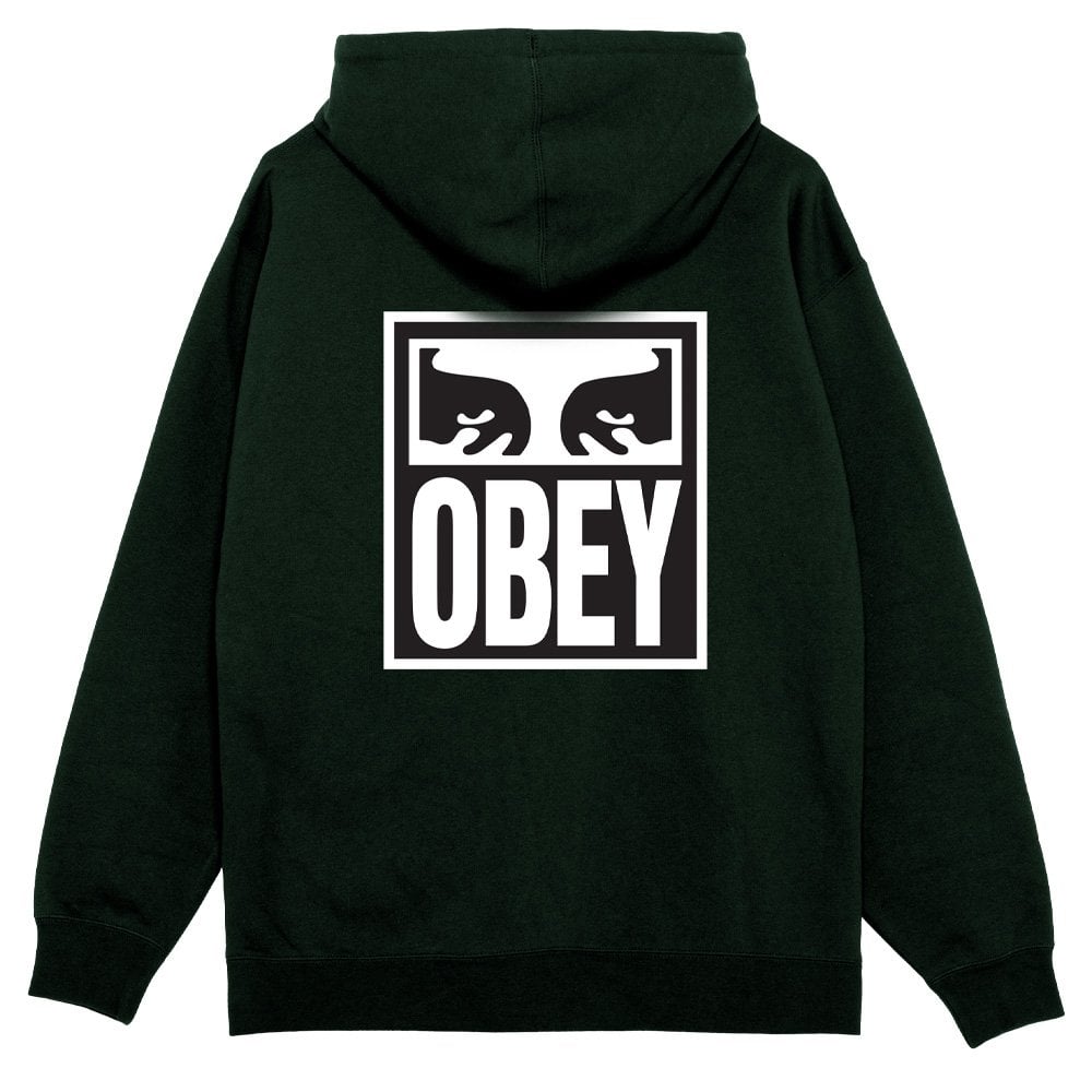 Eyes Icon Pullover Hood - Botanical