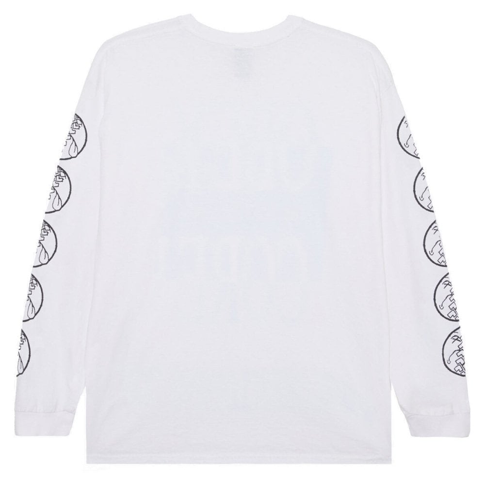 Smile Tire Vintage Long Sleeve T-Shirt - White