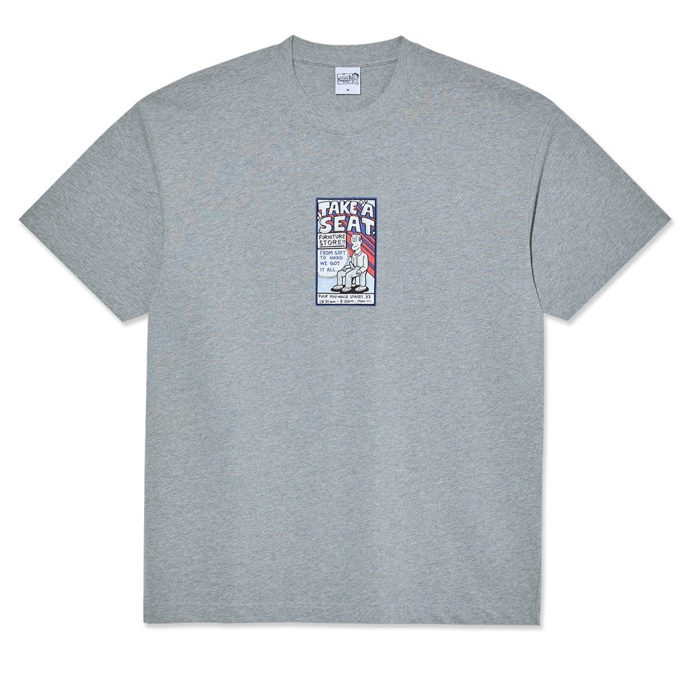 Take a Seat T-Shirt - Heather Grey