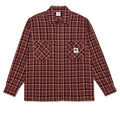 Mike Flannel Long Sleeve Shirt - Oxblood Chk