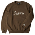 Weird Trad Logo Crewneck Sweatshirt - Brown