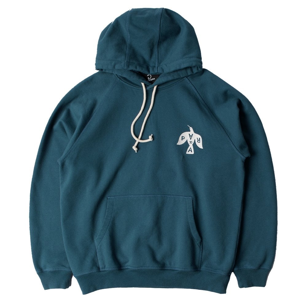 Crow Logo Hooded Sweatshirt - Teal