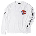 Not Finished Long Sleeve T-Shirt  - White