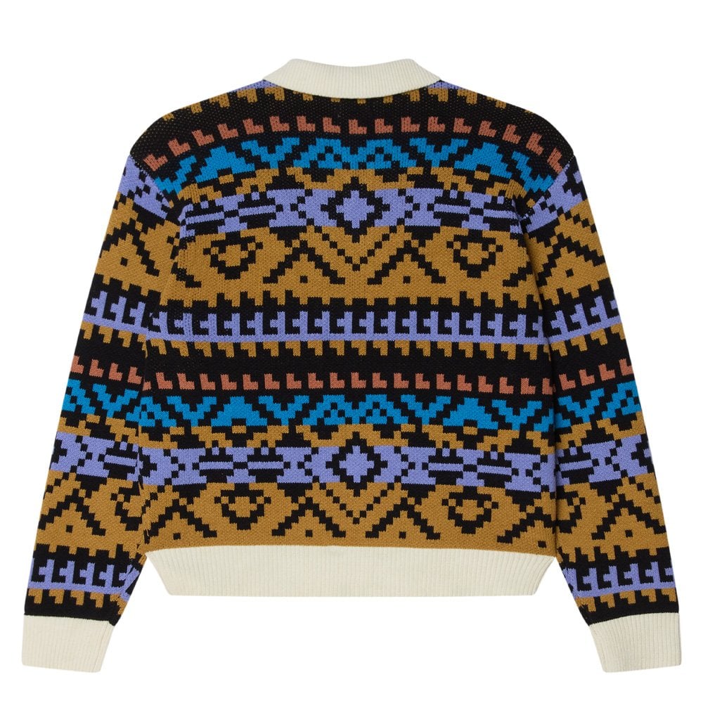 Geo Polo Sweater - Anthracite