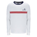 New Supermac Long Sleeve T-Shirt - Wht/Blue/Red