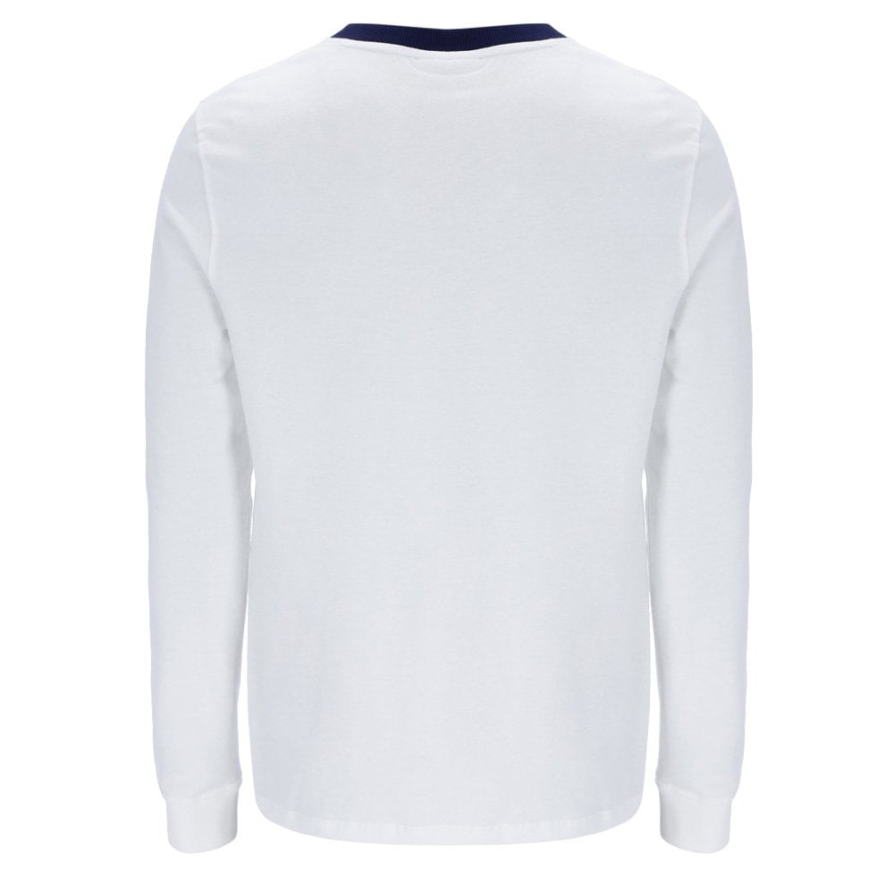 New Supermac Long Sleeve T-Shirt - Wht/Blue/Red