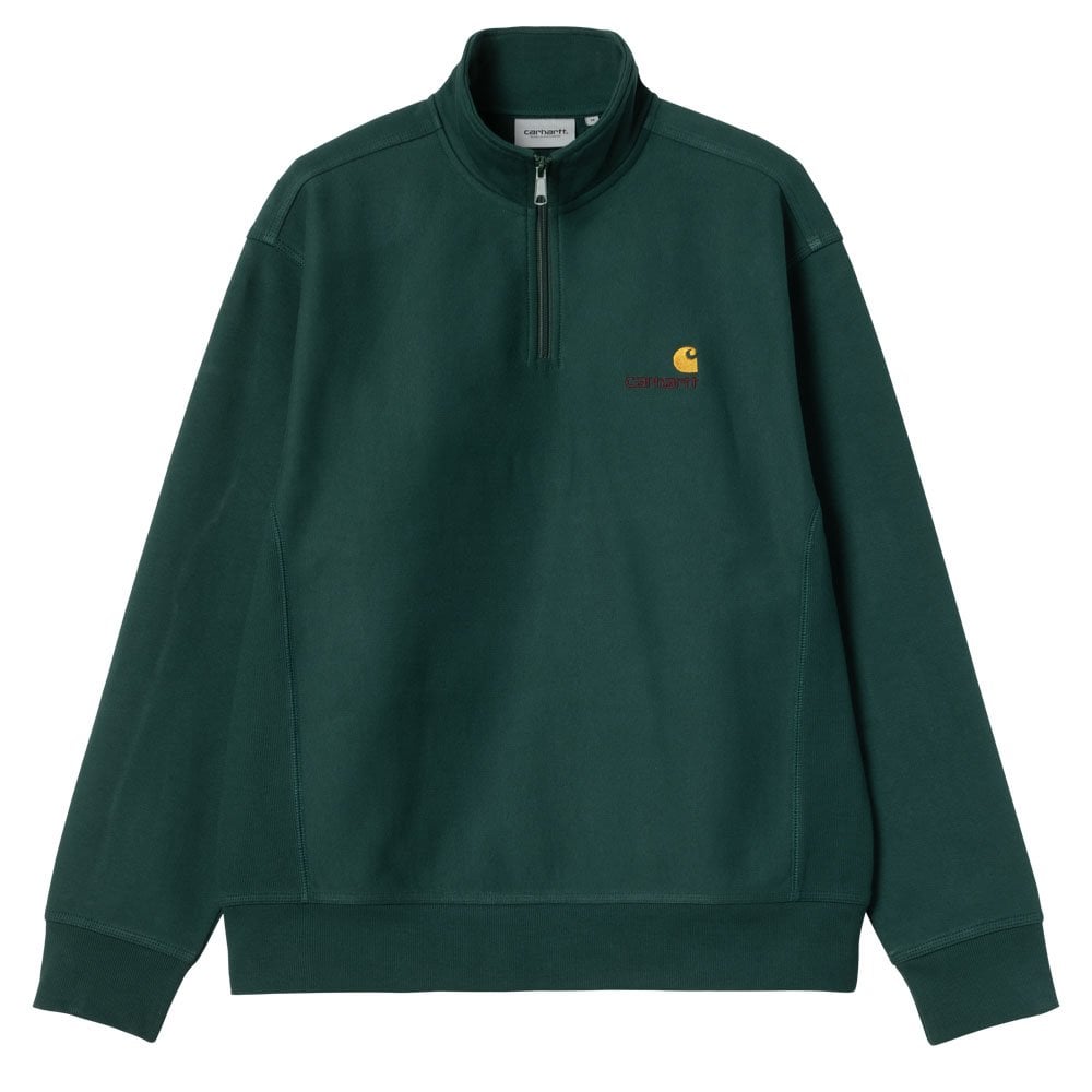 American Half Zip Sweatshirt - Dark Fir