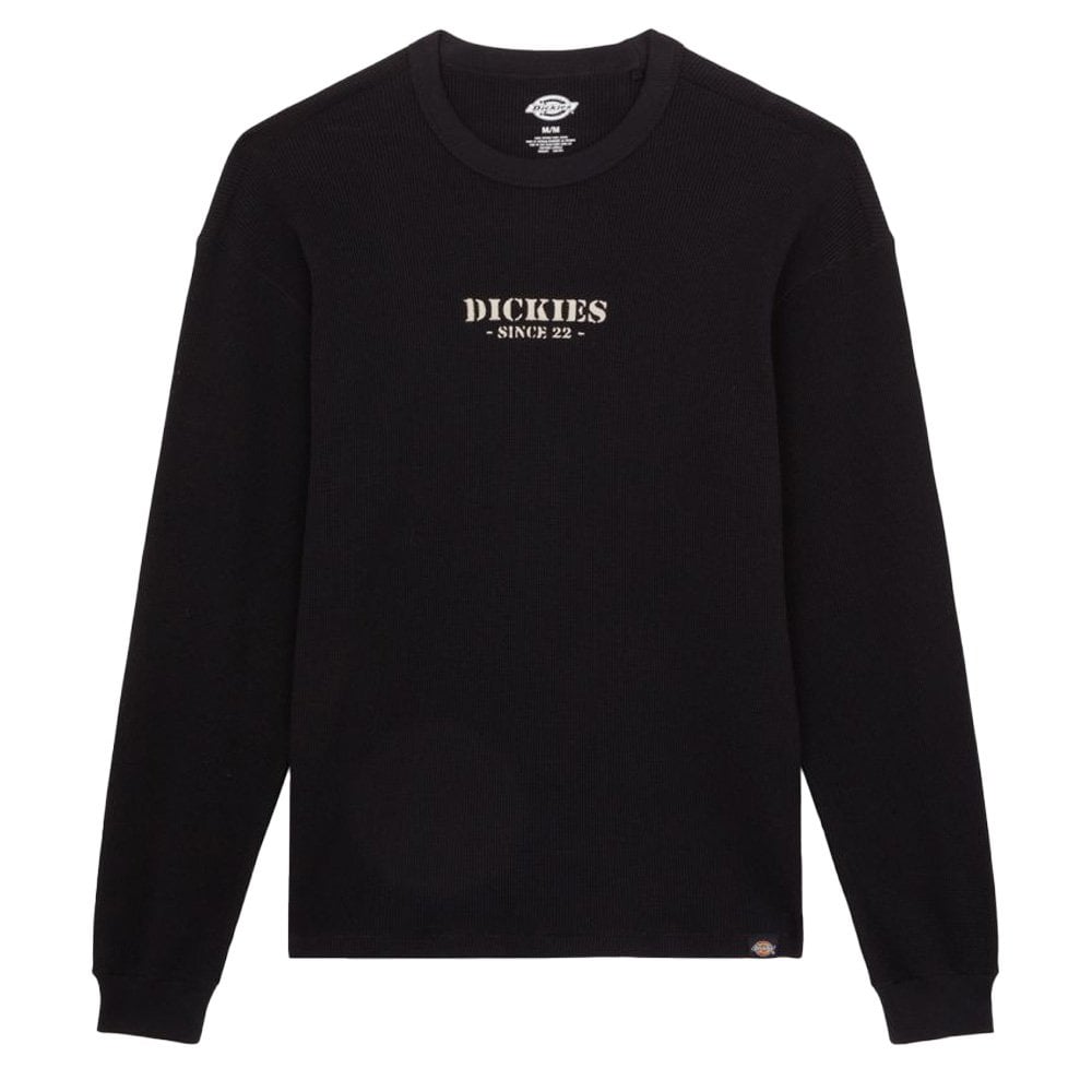 Heavyweight Waffle T-Shirt - Black