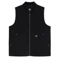 Quilted Canvas Gilet - Black