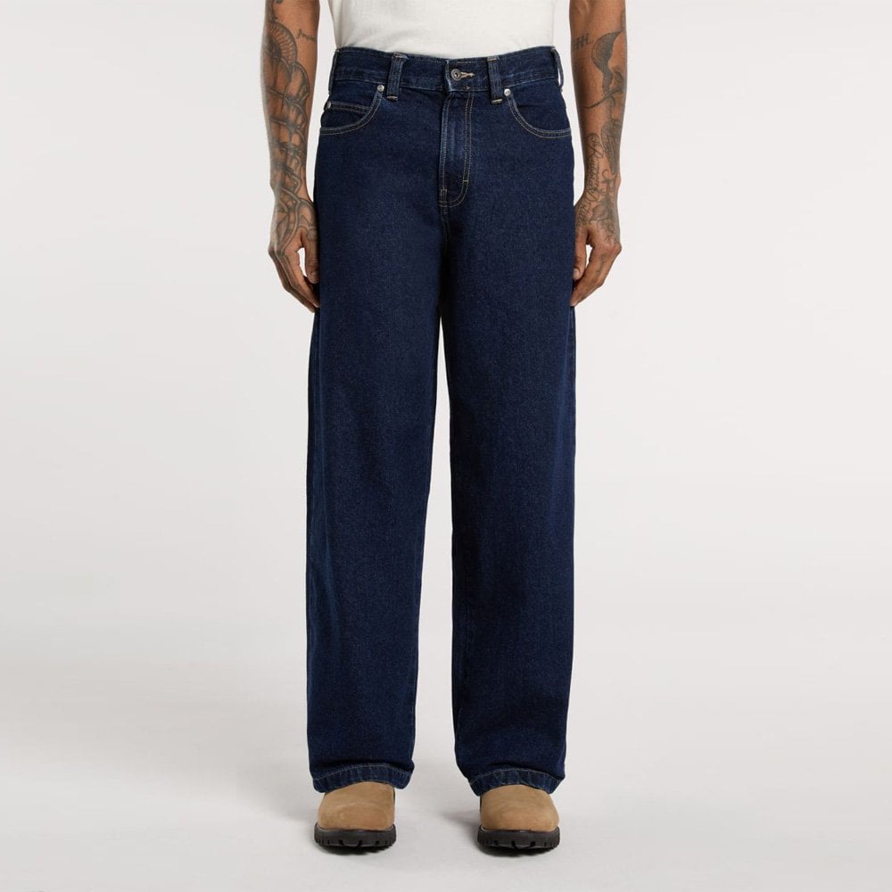 Hilham Extra Loose Straight Jeans - Dark Indigo