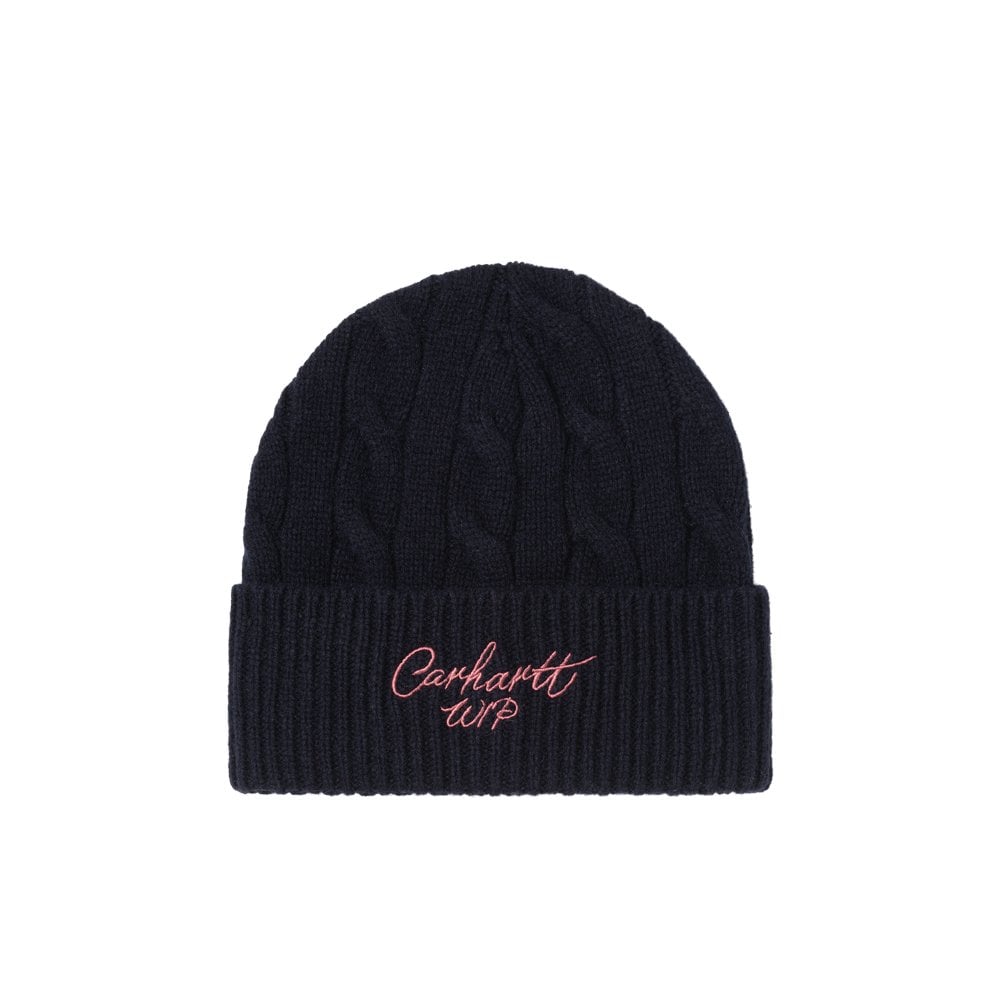 Signature Cable Beanie - Dp Night/Pnk