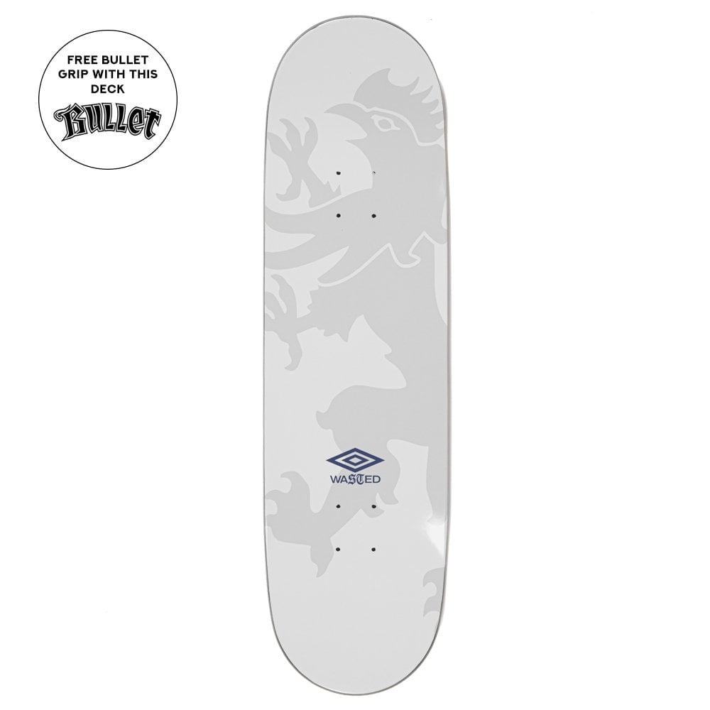 x Umbro Skateboard Deck - White