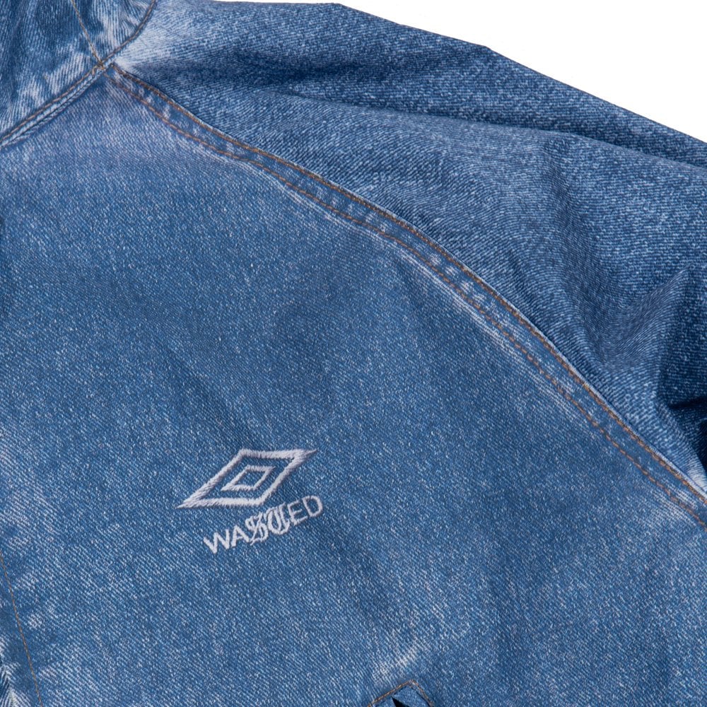 x Umbro Trompe L'Oeil Windbreaker - Washed Blue
