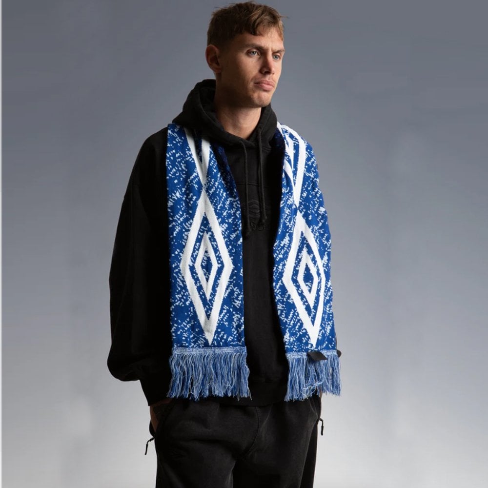 x Umbro Trompe L'Oeil Scarf - Blue/White