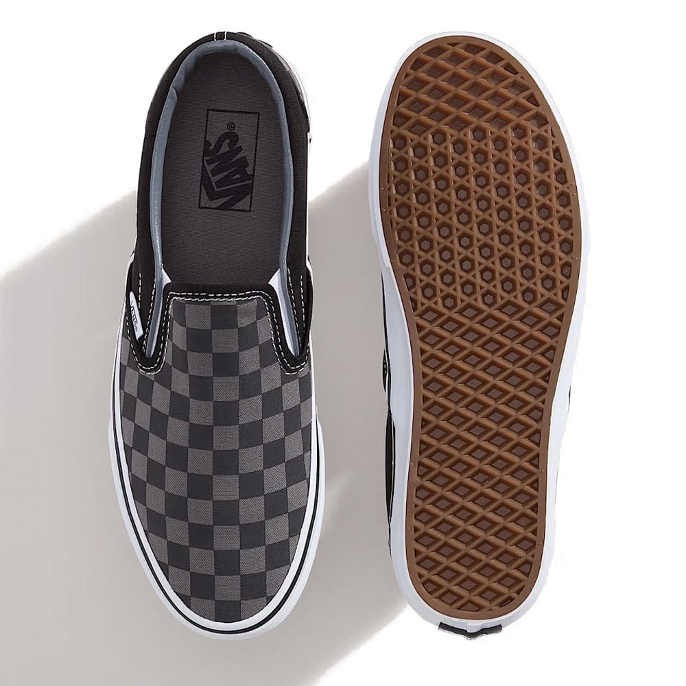 Checkerboard Classic Slip-On - Black/Pewter