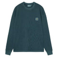 Long Sleeve Vista Waffle T-Shirt - Deep Lagoon