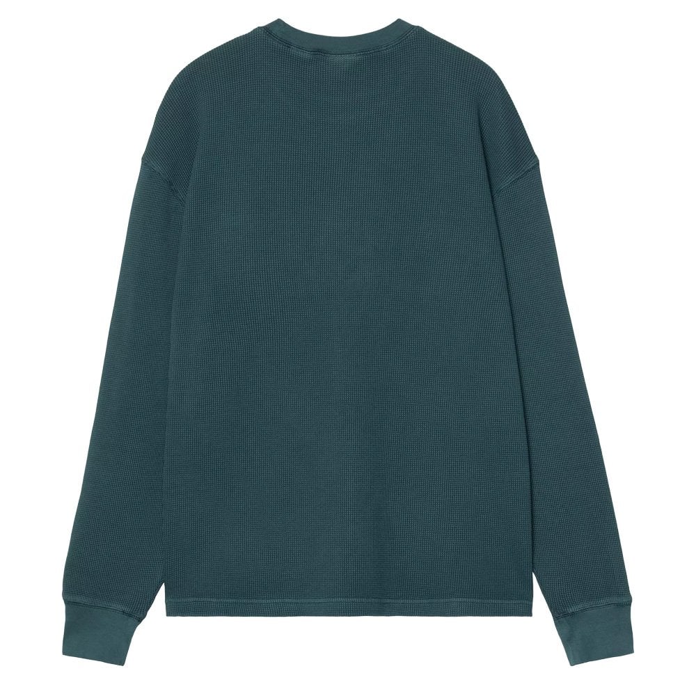Long Sleeve Vista Waffle T-Shirt - Deep Lagoon