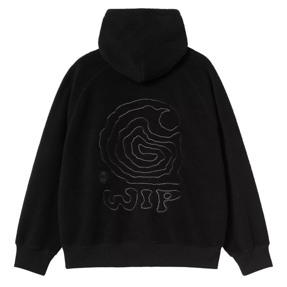 Hooded Helix Sweatshirt - Blk/Porphyry
